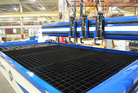 ZX-2546 with 3 Cutting Heads and Job Shop Grates